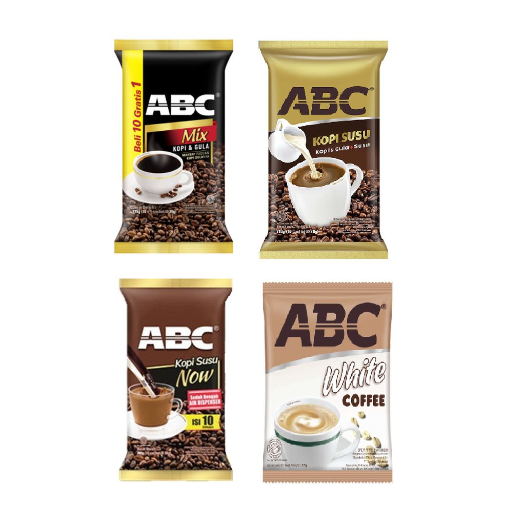 Jual Kopi Abc Sachet White Susu Mix Shopee Indonesia