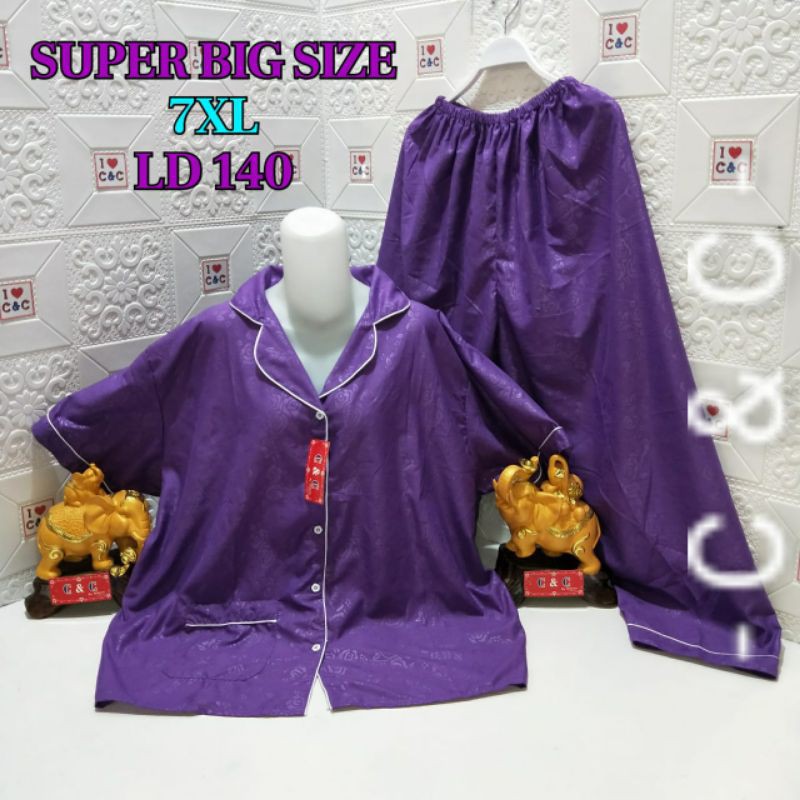 CNC - Baju Tidur/Piyama CP 7XL Hembos/Super Big Jumbo Ld140-Ungu