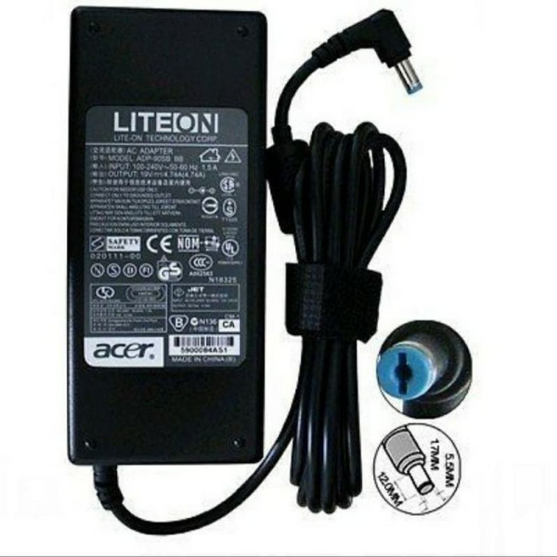 Charger Laptop Acer 19v - 4.74A 90w 5.5×1.7