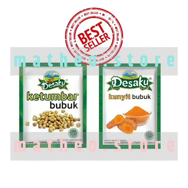 

(PROMO) DESAKU KETUMBAR BUBUK SACHET 12,5 gr/ DESAKU KUNYIT BUBUK SACHET 10 gr / DESAKU BUMBU DAPUR SACHET MURAH / BUBUK KUNYIT BUBUK KETUMBAR / BAHAN POKOK RUMAH TANGGA / BUMBU INSTAN BUBUK / MERICA BUBUK SACHET MURAH