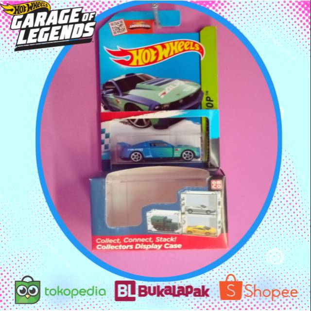 Hot Wheels Ford Mustang (FALKEN) + BOX AKRILIK HOT WHEELS