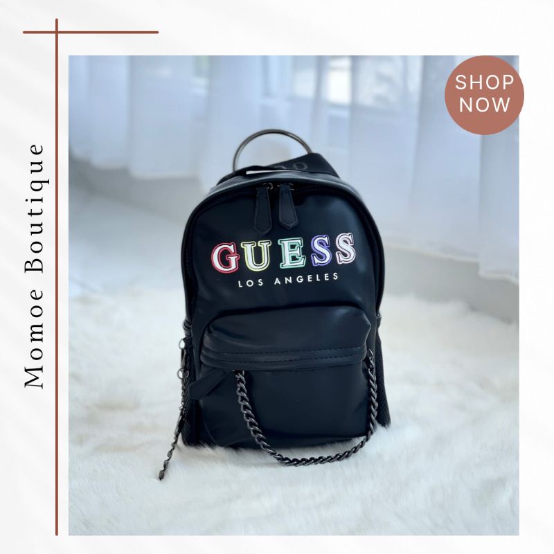 GB776 Tas Ransel Guess Chain Backpack
