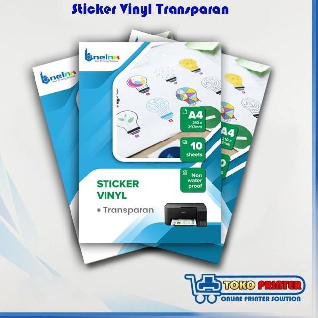 

Tidak Diragukan.. Sticker Vinyl Inkjet A4 Transparan - Tembus pandang - Bening