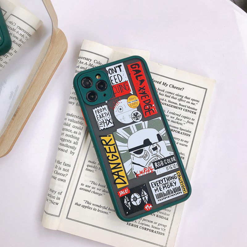 Jedi Knight！ Black Hard Case Apple iPhone 11 12 mini Pro Max X XR XS Max 6 6S 7 8 + Plus SE 2020 Green Color