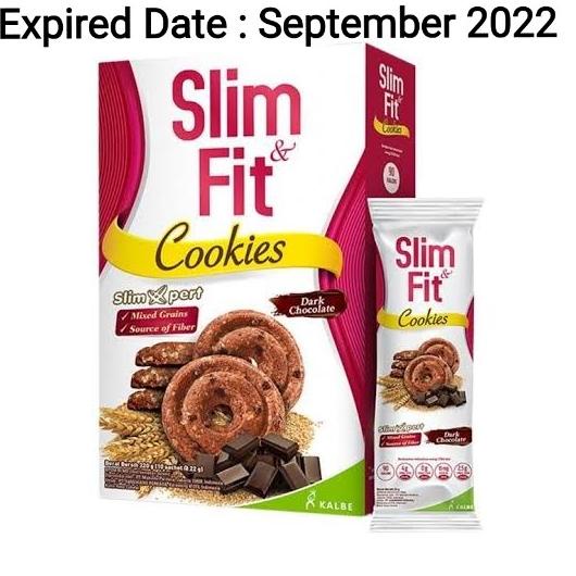 

Snack Makanan Ringan Slim Fit Cookies Diet 1box isi 10 Sachet x 22gr