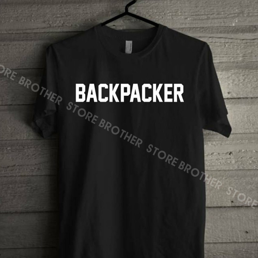 Kaos Distro Back Packer White - Black Premium