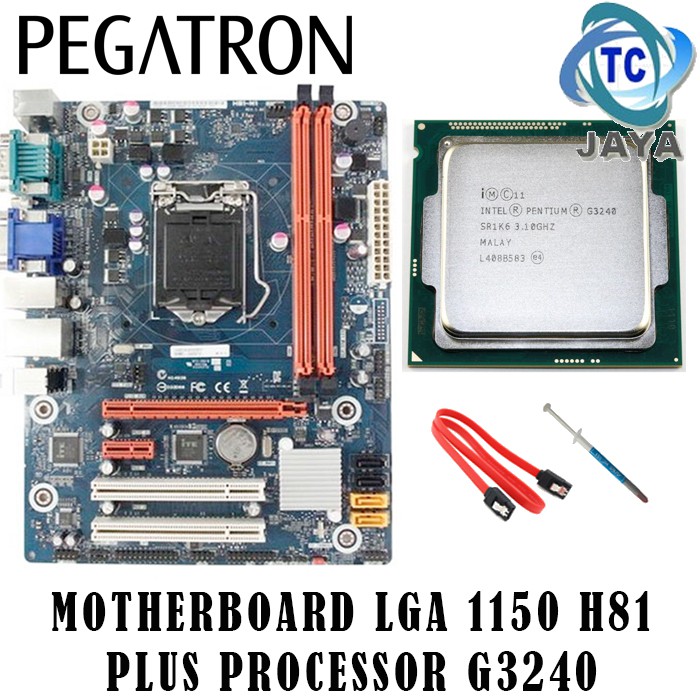 Motherboard LGA 1150 H81 Plus Processor G3240 - PEGATRON