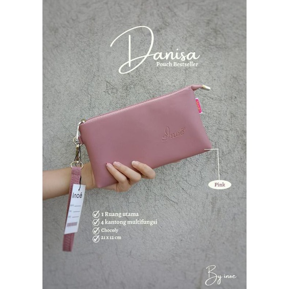 DOMPET FLIP DANISA CHOCOLY / KULIT SINTETIS SNOW POUCH DOMPET BY INOE ORI