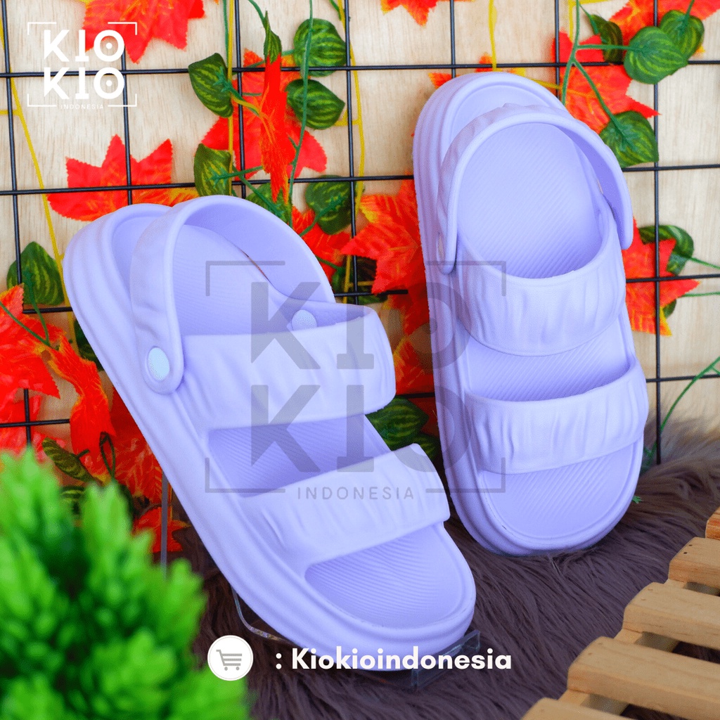 Sandal Jelly / Sandal Slop Eva Wanita Perempuan Sandal Rumah Wanita Soft Slipper Anti Slip Elastic Empuk