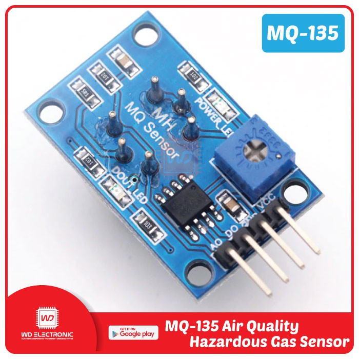 MQ135 MQ-135 AIR QUALITY &amp; HAZARDOUS GAS SENSOR MODULE