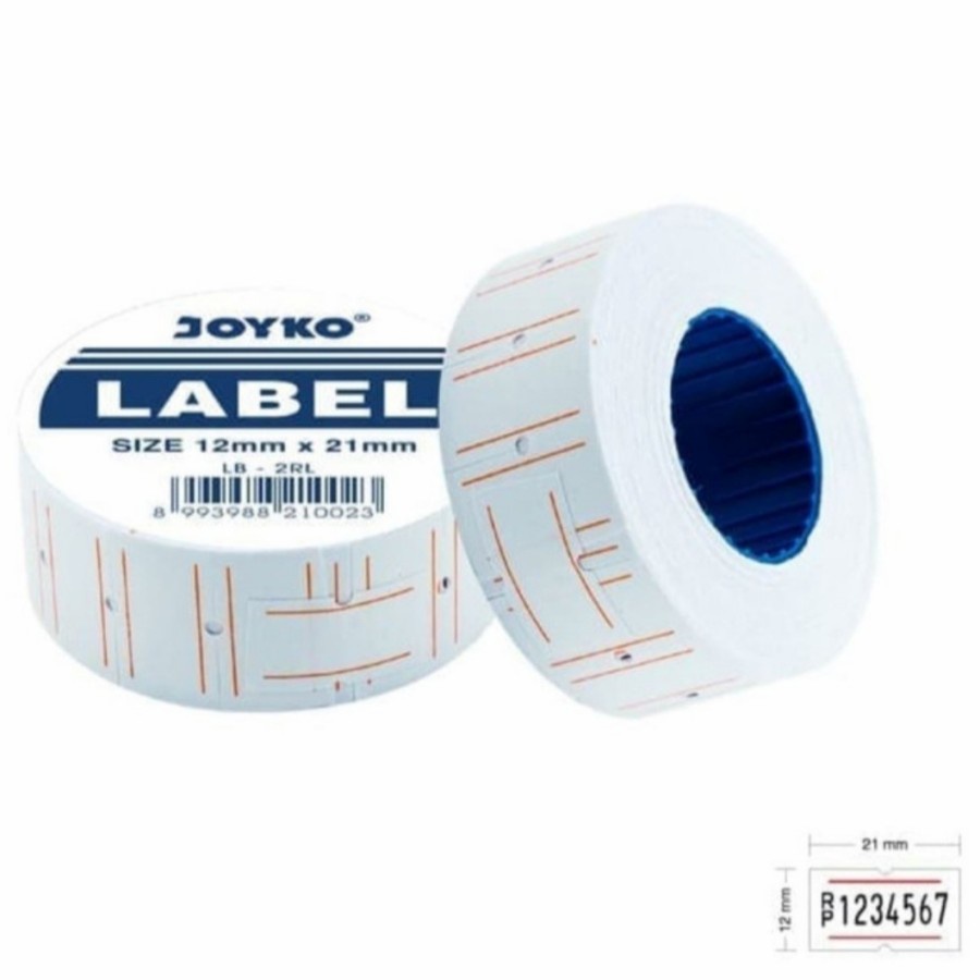 

LABEL HARGA / PRICE ROLL JOYKO ENGKEL 1 BARIS PUTIH LB 2RL