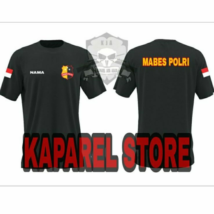 Kaos Logo Mabes Polri/Baju Mabes Polri/Atasan Pria Wanita Mabes Polri Lengan Pendek Kaos Baju Polisi