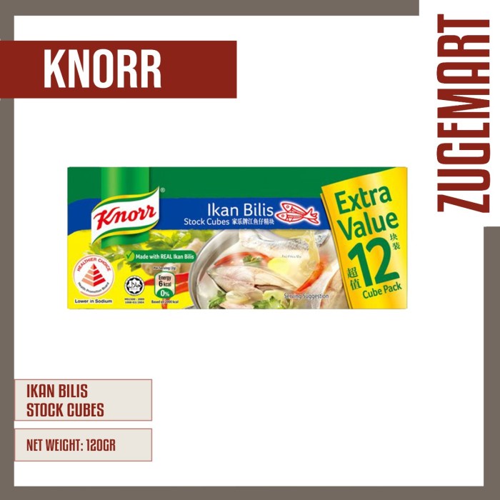 

Extra Value Knorr Ikan Bilis Stock Cubes Kaldu Kubus Singapore 120 gr