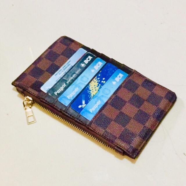 New Fashion 4444 Wallet Card Holder Plus HPO Pocket Motif L.V. Branded Populer Kekinian Milenial