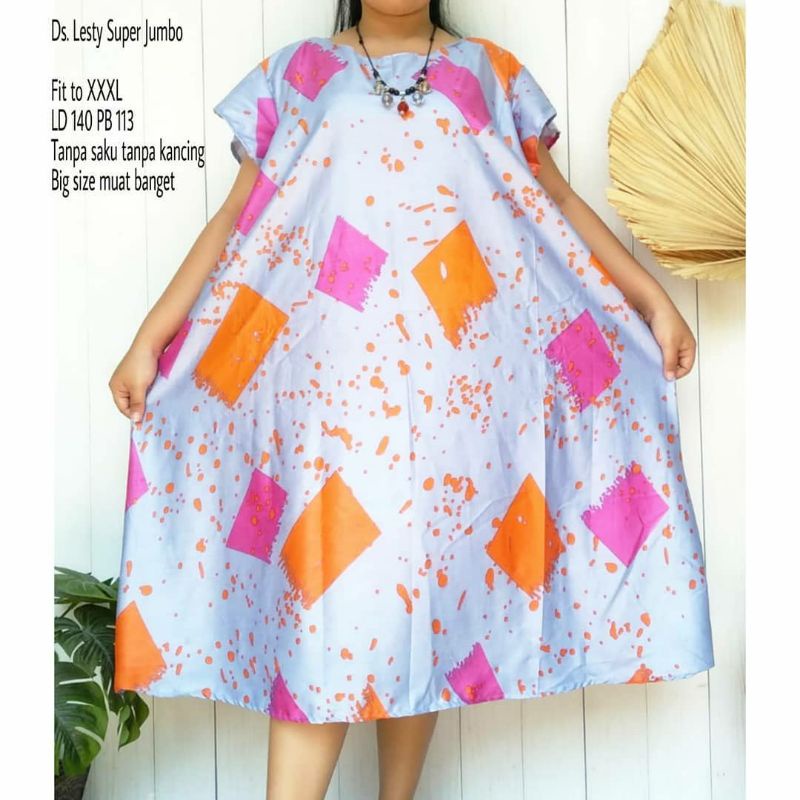 diskon!daster jumbo murah LD 140/daster kekinian