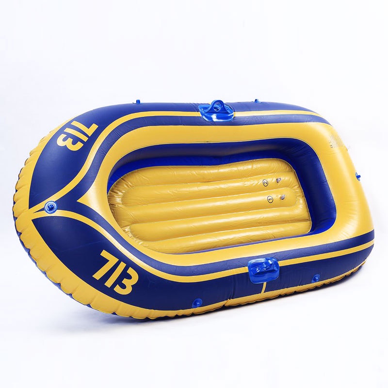 Perahu Mancing Perahu Karet Dayung Olahraga Air Inflatable Fishing Boat Free 2 Dayung Bahan PVC Tebal Anti Bocor