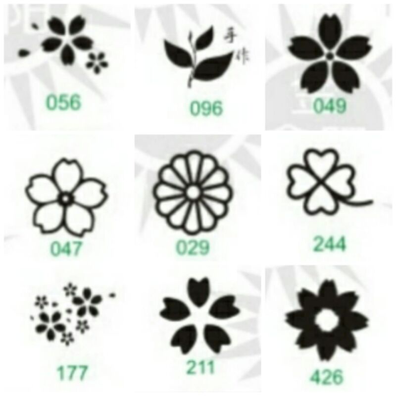 

hot Stamp cake bunga flower rose