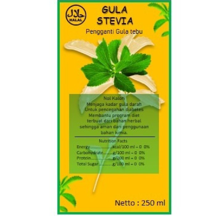 Gula Stevia Cair 250 ml gula stevia