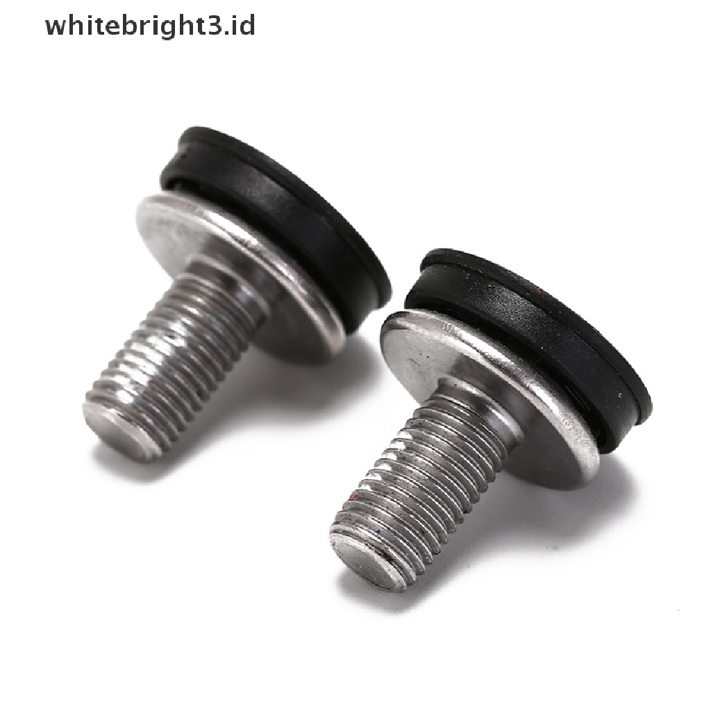 (whitebright3.id) 2pcs Baut crank bottom bracket Sepeda Tanpa Tutup Sekrup m8