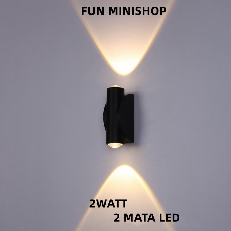 WALL LAMP ALUMINIUM LAMPU DINDING LAMPU TEMBOK LAMPU DEKOR INDOOR/OUTDOOR WATERPROOF  ALUMINIUM 2WATT 4WATT 6WATT 8WATT 10WATT