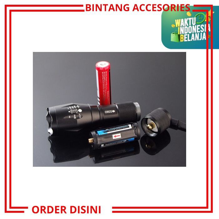 W804 PAKET SENTER MINI SENTER LED BATRE CAS LAMPU SENTER LAMPU BATRE SENTER ANTI AIR LAMPU CAMPING
