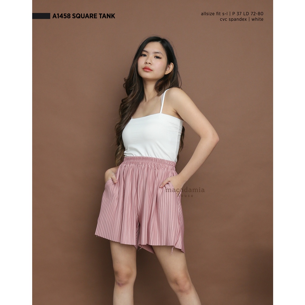 A1458 Square Tank - MACADAMIA HOUSE FASHION WANITA - TANKTOP - CASUAL SANTAI-2