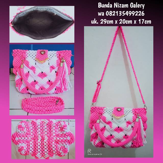 Tas tali kur motif daun