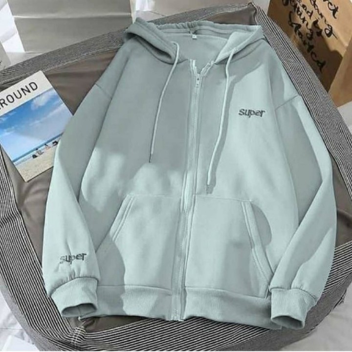 Super Zipper Hoodie/Jaket wanita hoodie resleting/Hoodie wanita resleting/Hoodie wanita resleting de