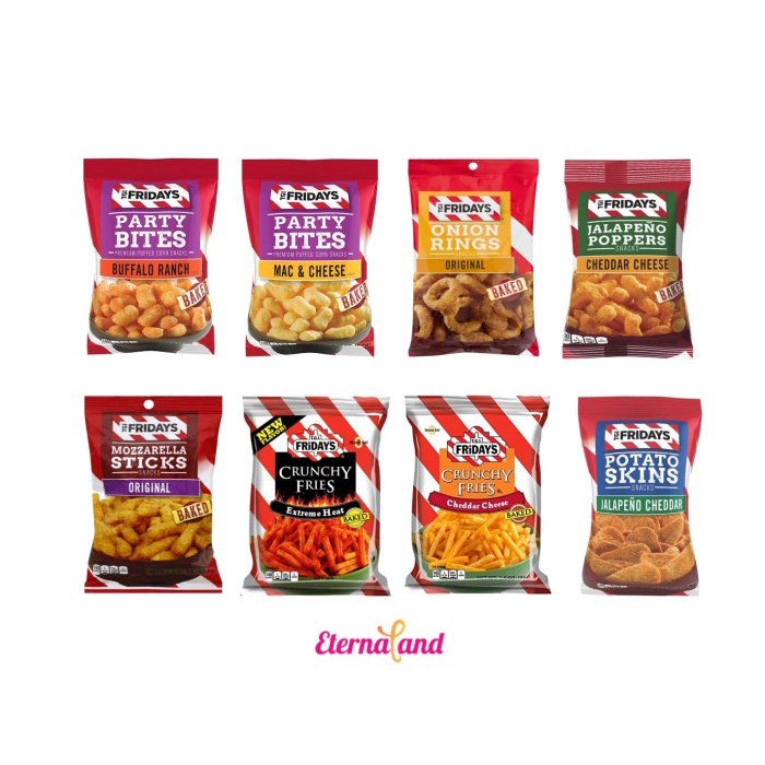 

INSTANT-CAMILAN- TGIF SNACKS - SNACK IMPOR ANEKA RASA TGI FRIDAYS ALL VARIANT - B1G3MIX -CAMILAN-