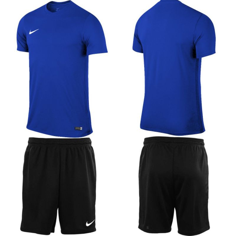 Stelan Futsal Dewasa (Baju Biru, Celana Hitam)