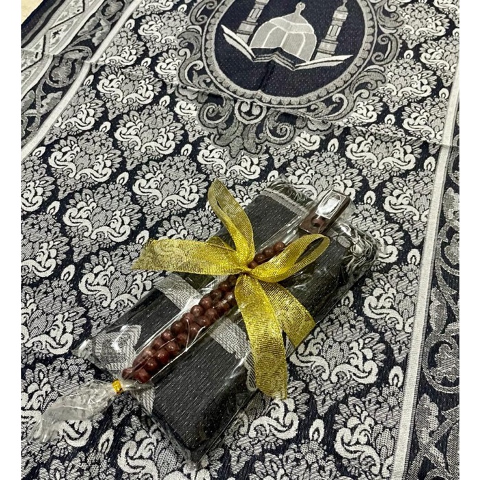 Paket Souvenir Sajadah AL-QUDS + kartu ucapan + Tasbih Hadiah Hampers