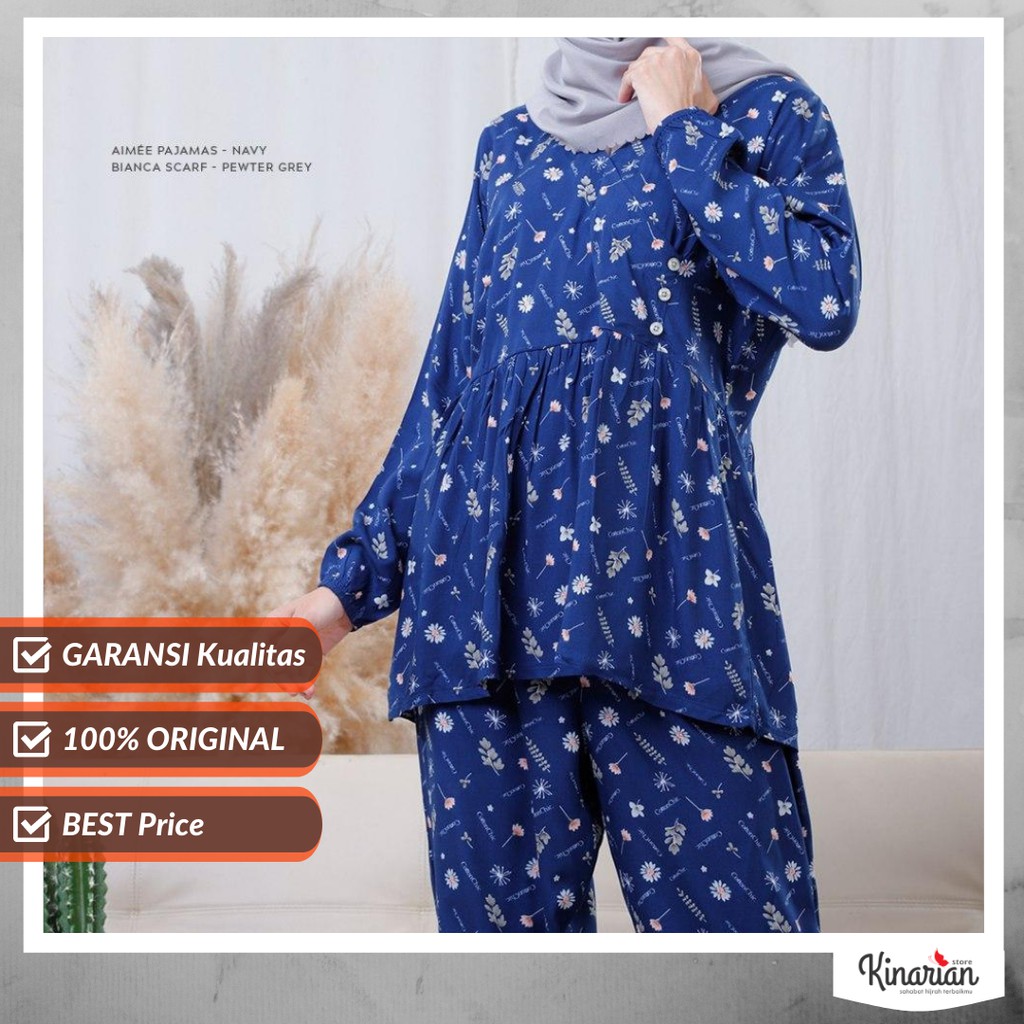 AIMEE Pajamas CottonChic - Premium Sleepwear - Baju tidur Piyama Motif Premium