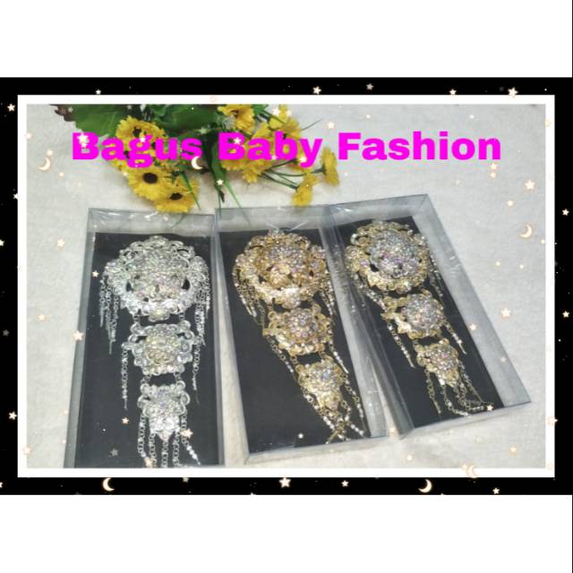 BROSS PENGANTIN SUSUN 3 TUMPUK AKSESORIES BAJU KEBAYA WANITA