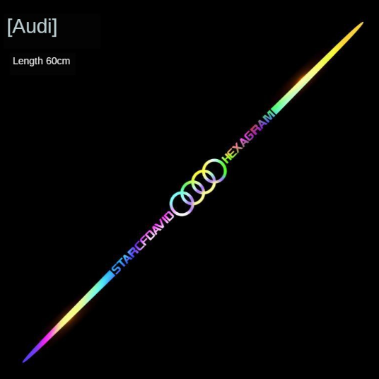 Stiker Laser Garland Warna Warni Untuk Audi A3 A4 A5 A6 A7 A8 Q2 Q3 Q4 Q5 Q6 Q7 Q8