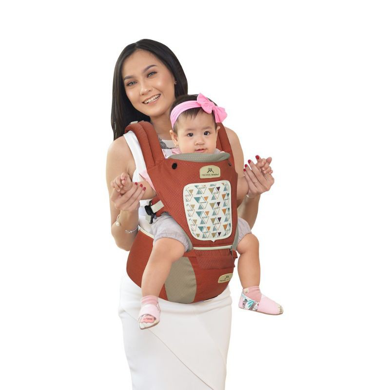 Mom's Baby Gendongan Hipseat + Gendongan Ransel Scarlet Series MBG2020