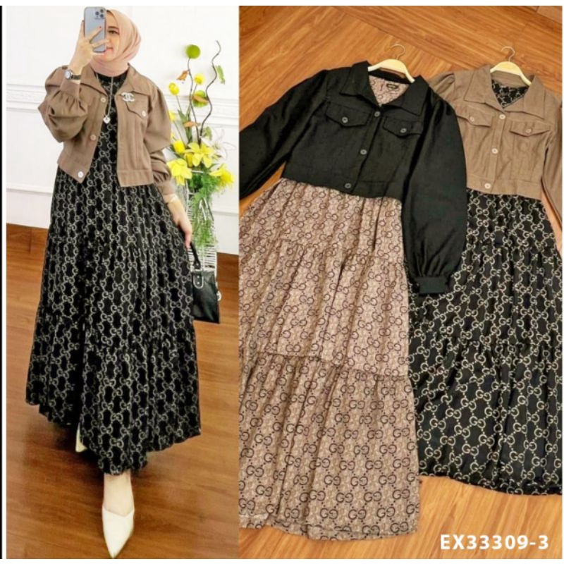 EXTU original (limited edition) GUCCI MARINKA one set BLAZER midi dress 33299 /gucci melani/guci kan