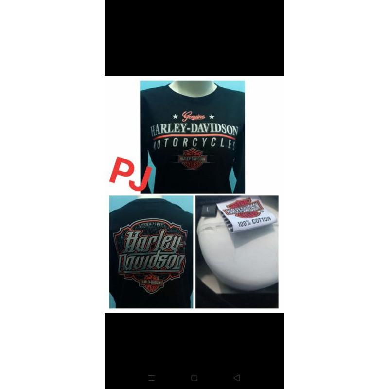 Kaos Harley Davidson Lengan Panjang