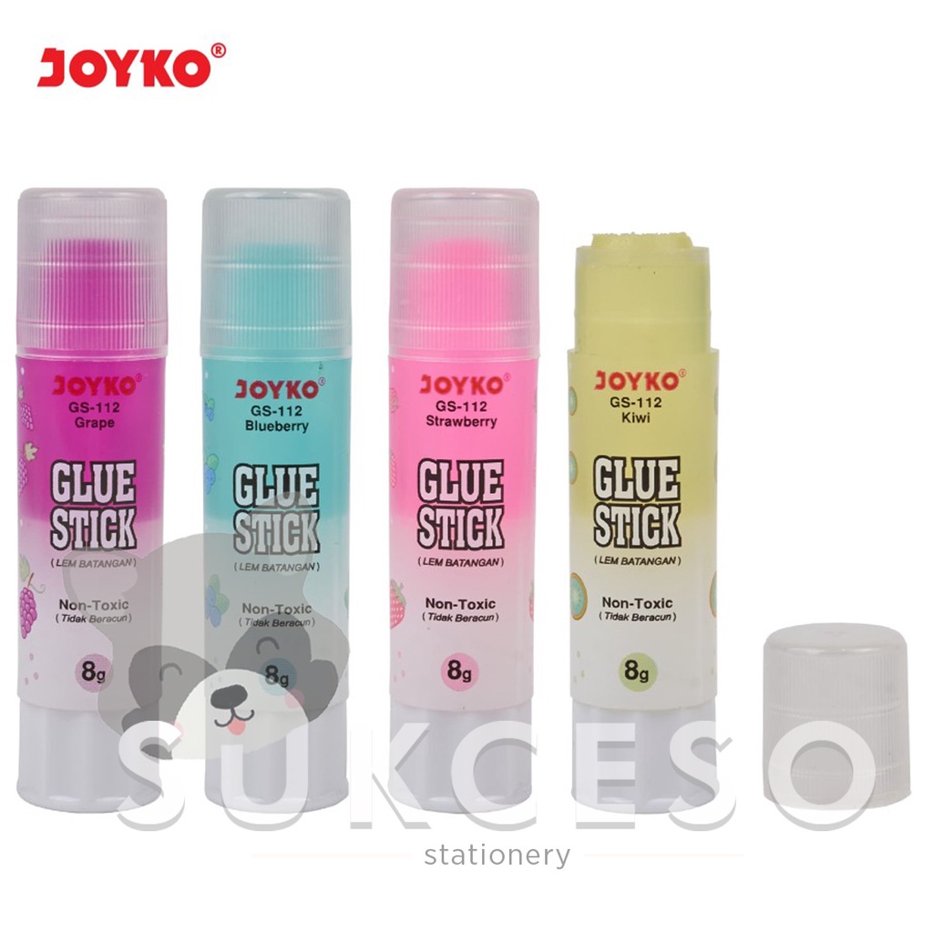 

Joyko Glue Stick GS-112 8gr (Fruit) / Lem Stik Batang Motif Buah Lucu Unik Murah