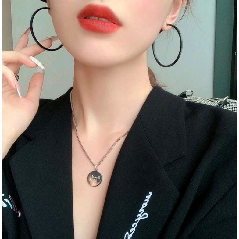 Anting Hoop Titanium Untuk Wanita Dengan Ring Bulat Dan Model Kekinian