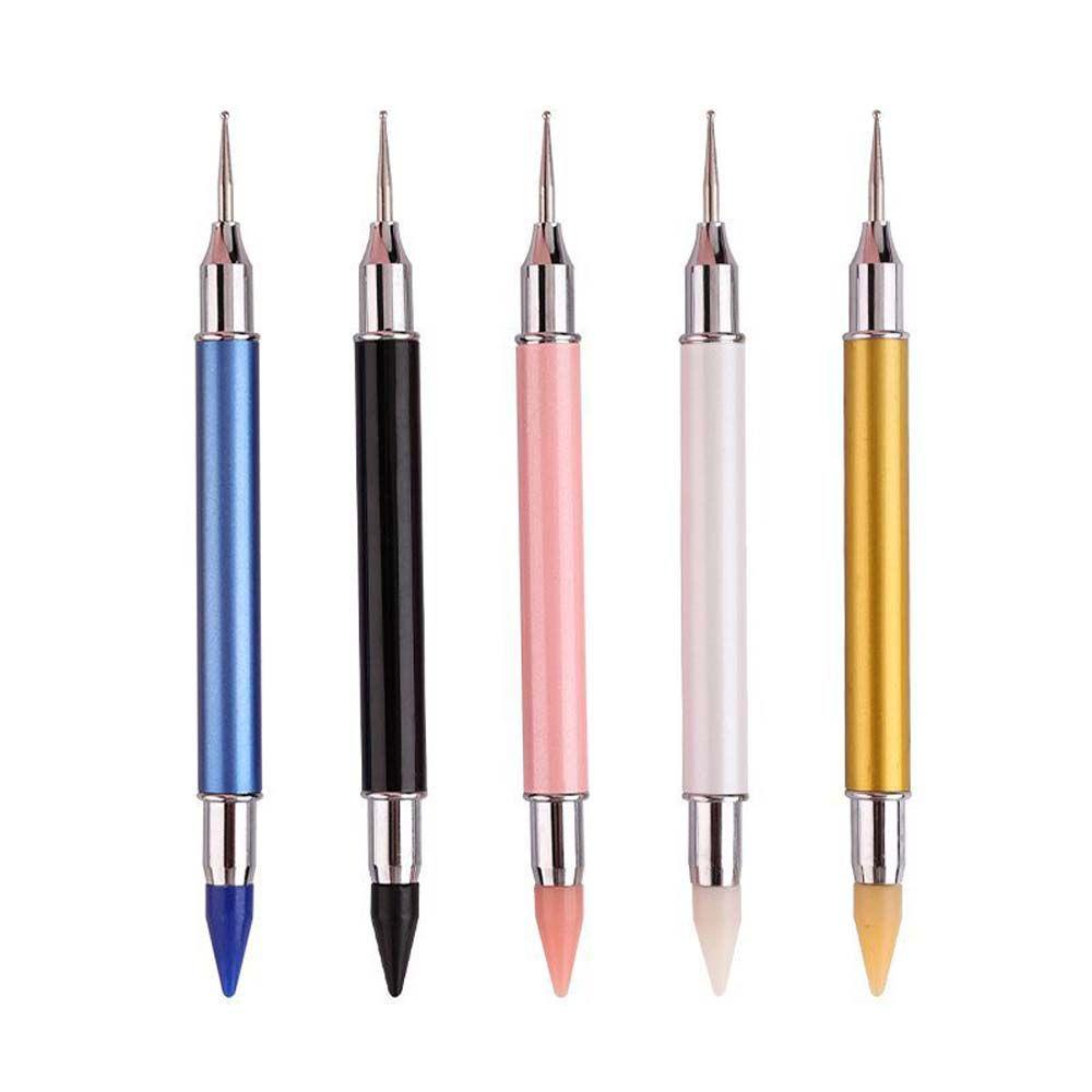 Needway Pena Bor Kuku DIY Tahan Lama Lukisan Kuku Manicure Alat UV Gel Pen Double Head Nail Rhinestone Picker