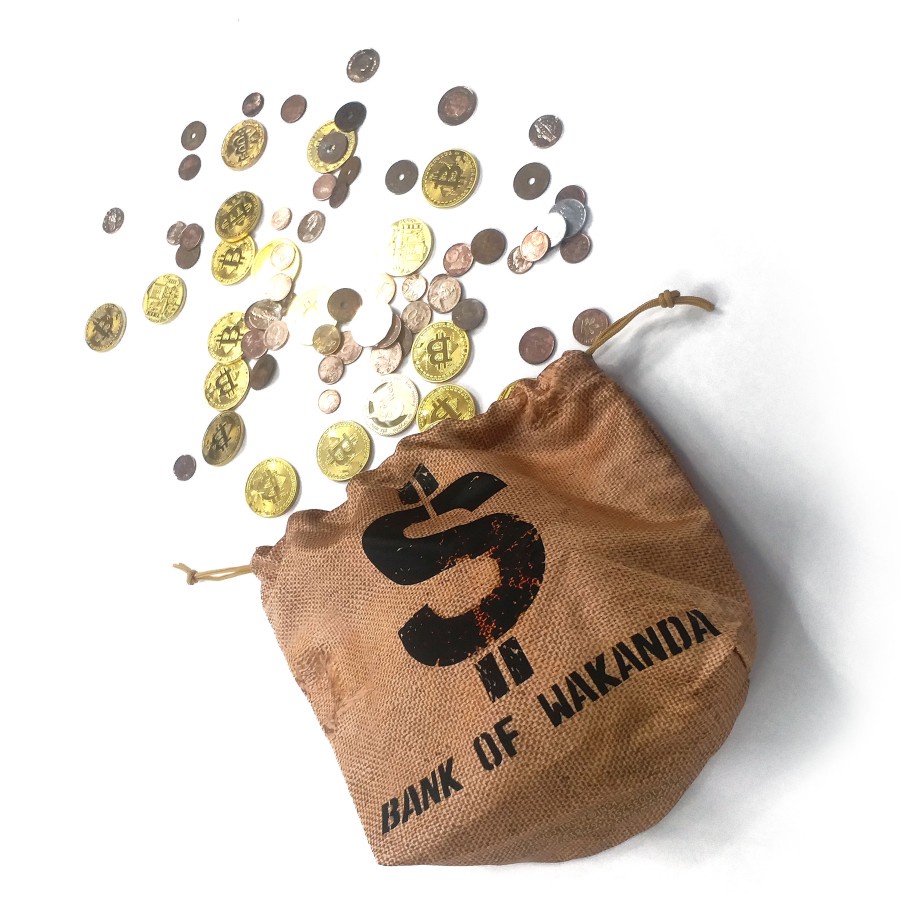 

Pouch Serut Dust Bag Kantong Uang Money Bags Wakanda Quote Random