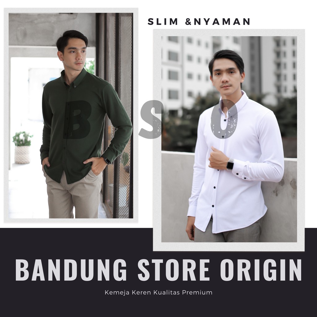 Kemeja Brogo Original Official Brogoid Lengan Panjang Formal Slim Fit
