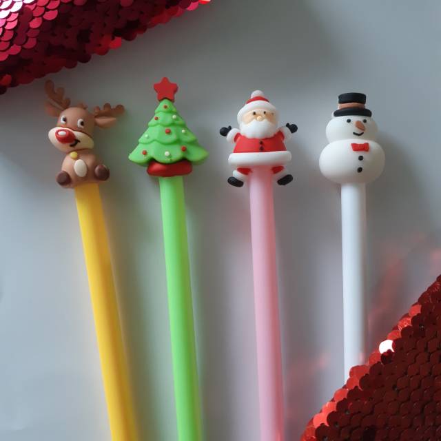

Pulpen Gel Edisi Christmas Natal (Pen gel lucu)