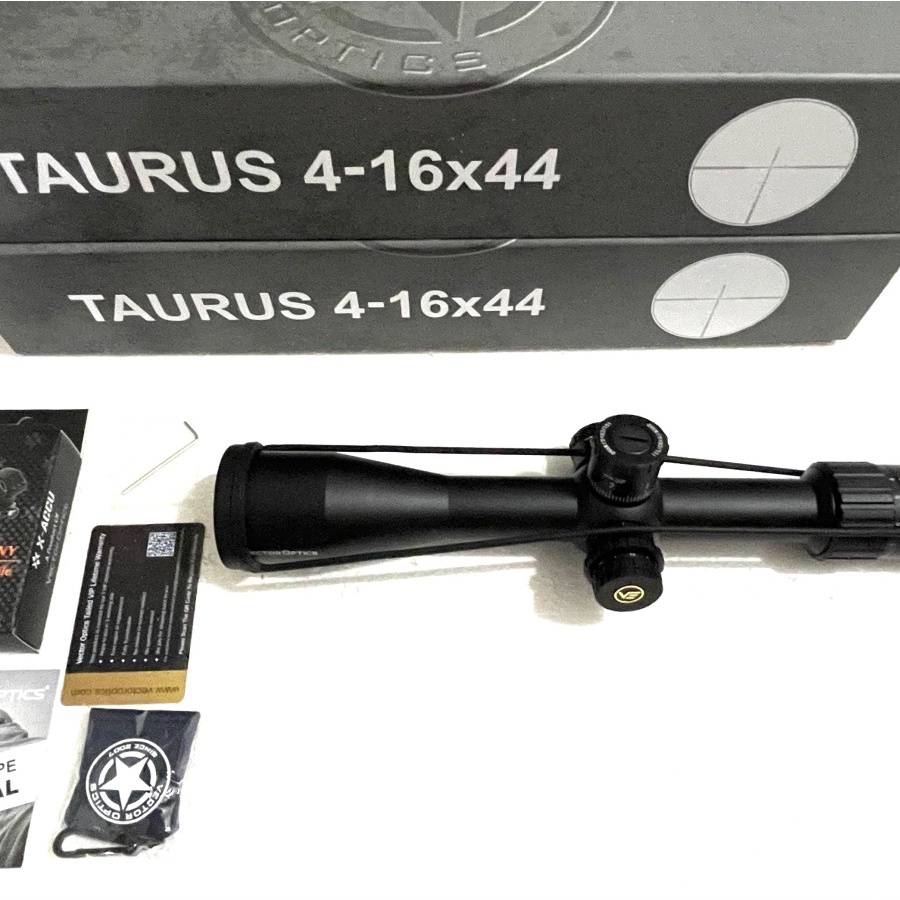 TELESKOP VECTOR TAURUS HD 4-16x44 SFP SFIR RETIKEL TITIK DOT NYALA BARU