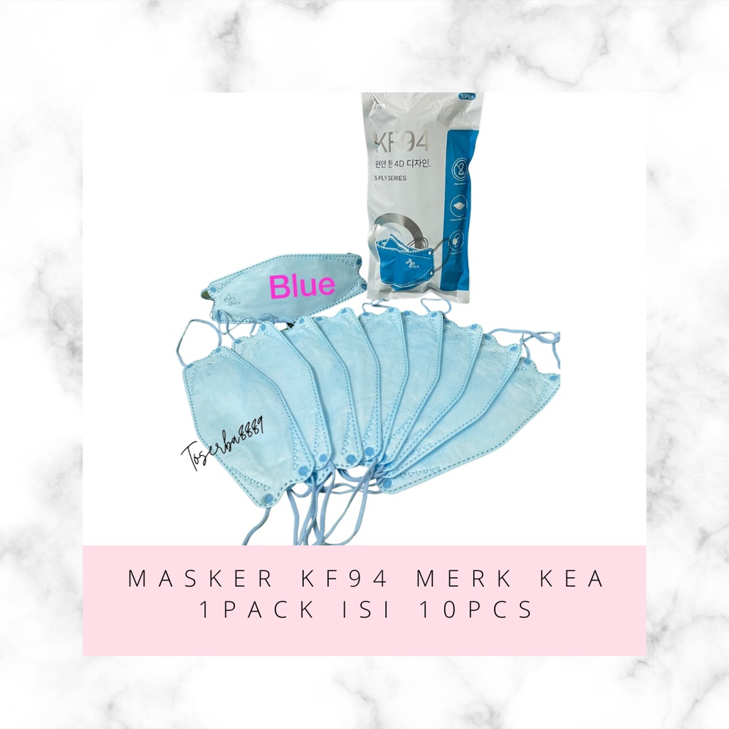 MASKER DEWASA KF94 KEA SUDAH 4PLY &amp; 5PLY WARNA CANTIK 1PACK ISI 10PCS