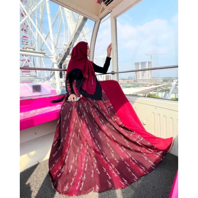 indira signature batch 2 series syari set original brand viendra syari (tanyakan stok dulu)