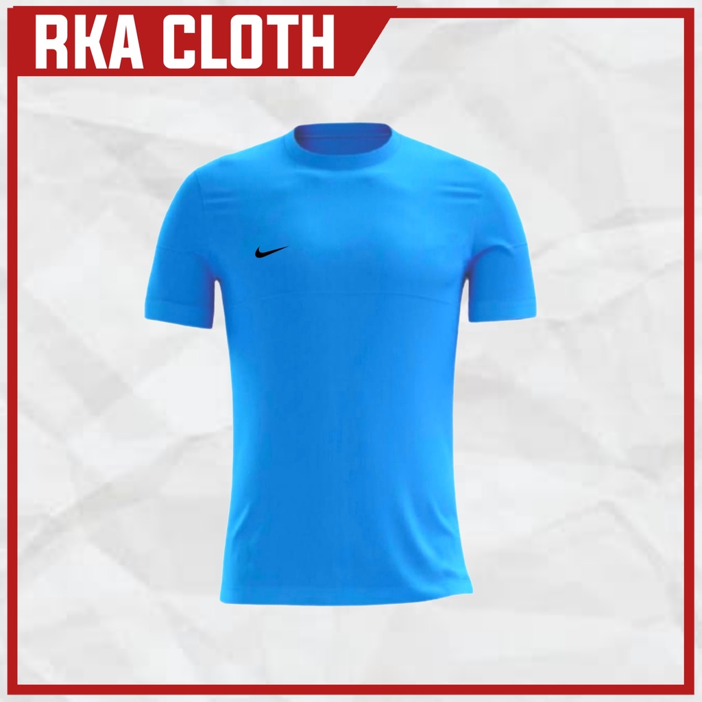BAJU JERSEY BOLA KAOS JERSEY SEPAKBOLA POLOS BIRU MUDA OLAHRAGA PRIA FUTSAL JOGGING