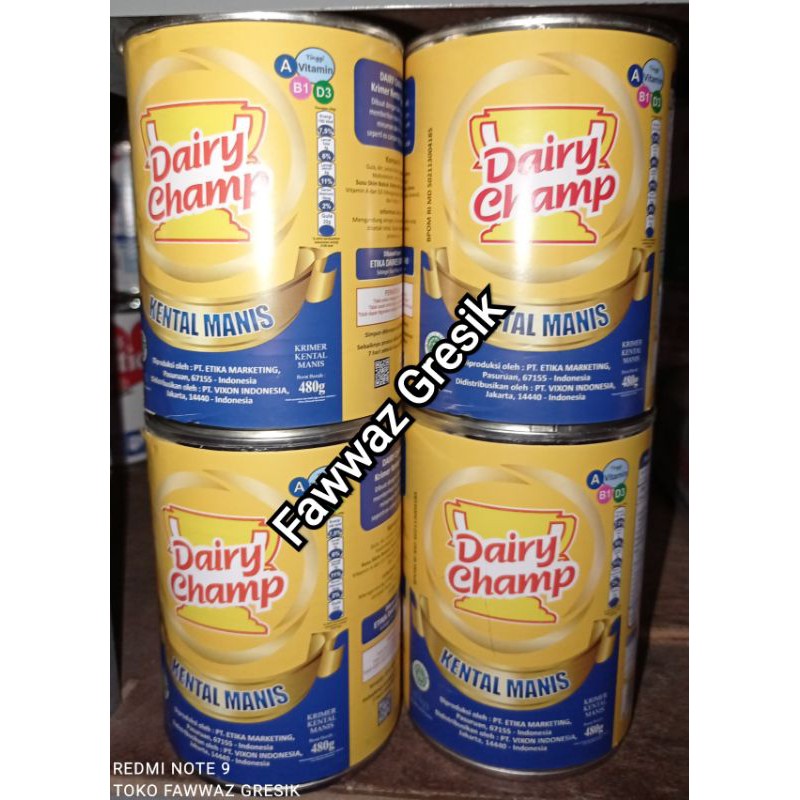 Susu DAIRY CHAMP Krimer Kental Manis 480gr