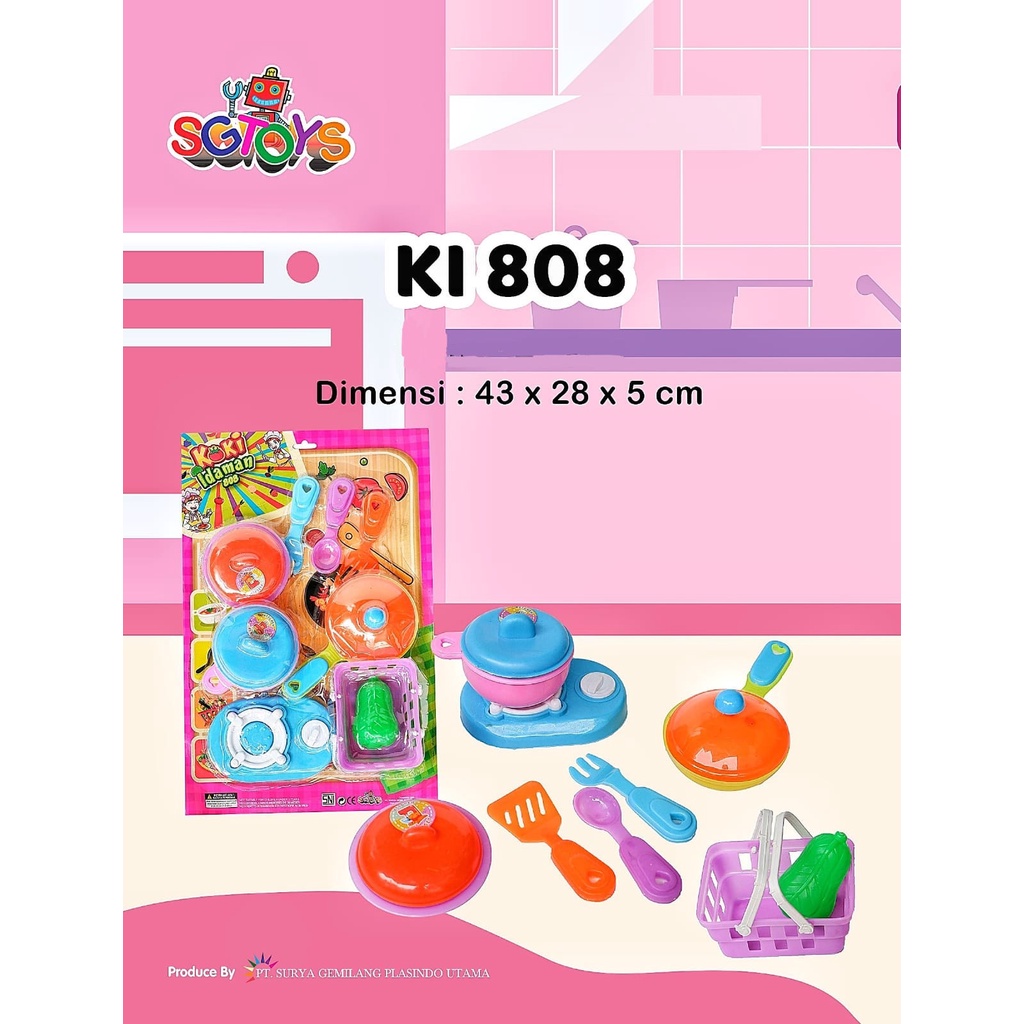 Mainan Masak Masakan Kemasan Set Kitchen Set Mainan SG Toys Mainan Anak Perempuan