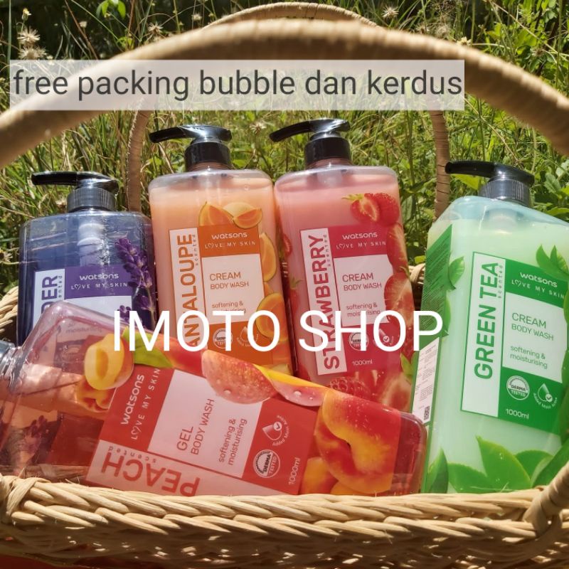 Watson Body Wash 1000 ml Sabun Mandi Cair 1 Liter
